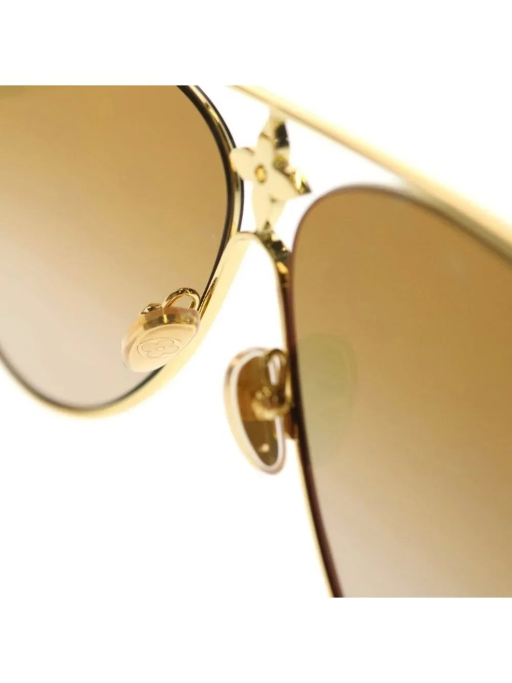 Louis Vuitton My Monogram Light Square Sunglasses 57 17 Gold Khaki Eyewear
